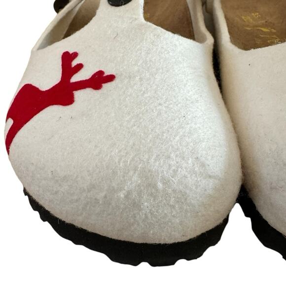 Birkenstock Papillio Slip On Felt Sandals Winter Christmas Size 35 US Size 4-4.5 - Picture 8 of 16